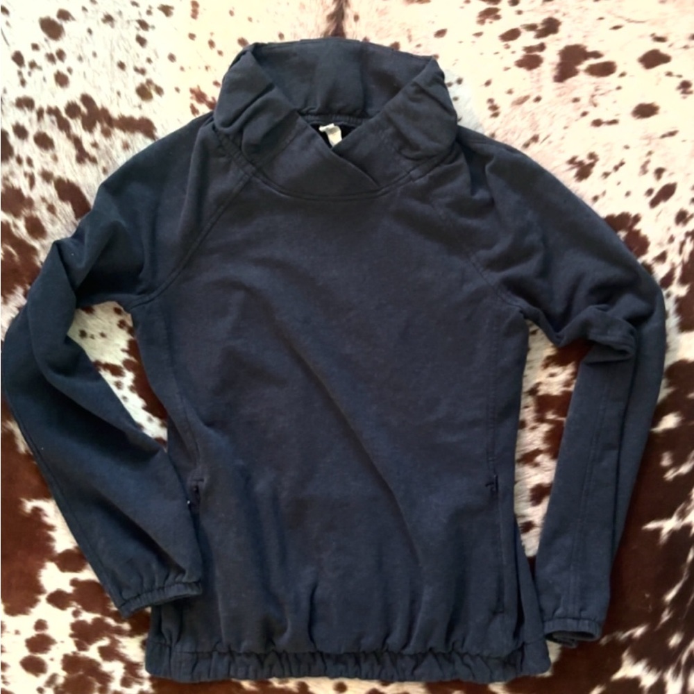 lululemon athletica navy after all pullover size 4